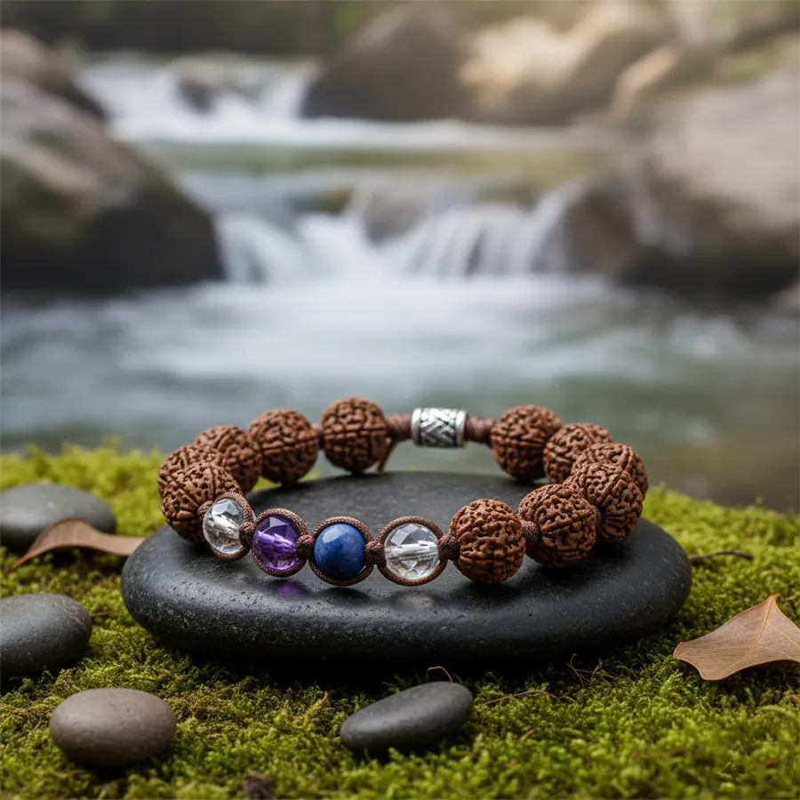 5 mukhi rudraksha bracelet image